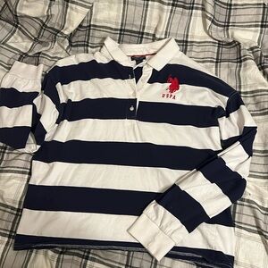 U.S polo crop long sleeve